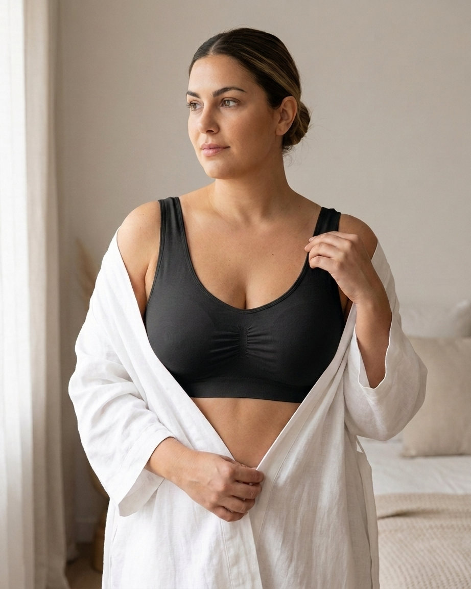 Elastic bra with reinforcement large sizes #30490