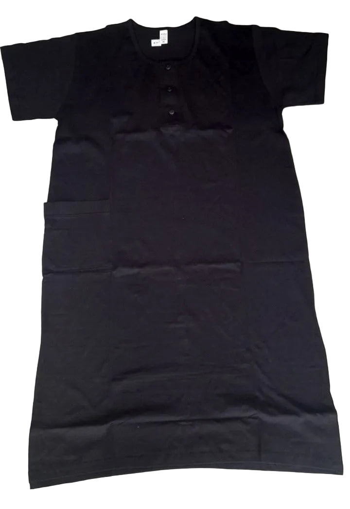 Mako cotton dress with print sleeve #330
