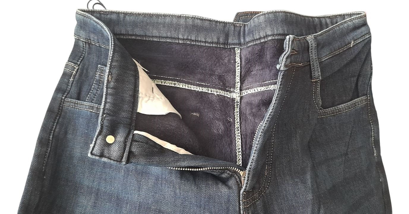 Γυναικείο τζην (jeans) παντελόνι χειμερινό εσωτερικά με φλυς slim line. #3138