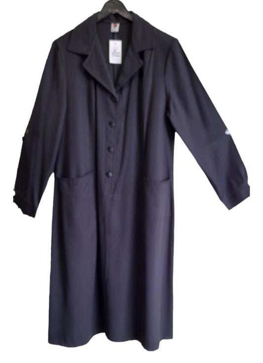 Κλασικό φόρεμα Μάλλινο με πατιλέτα για μεγαλύτερες κυρίες #595