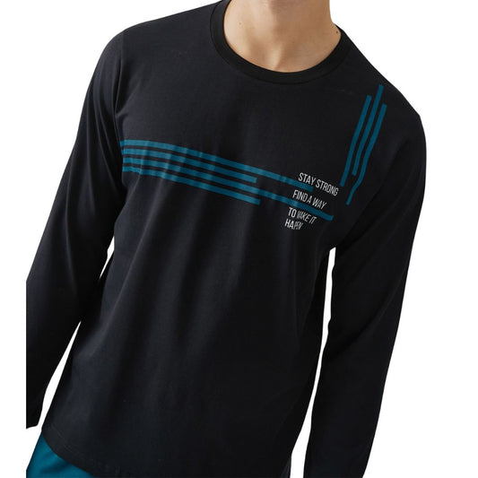 Minerva ανδρική χειμερινή πυζάμα Stay Strong #71272