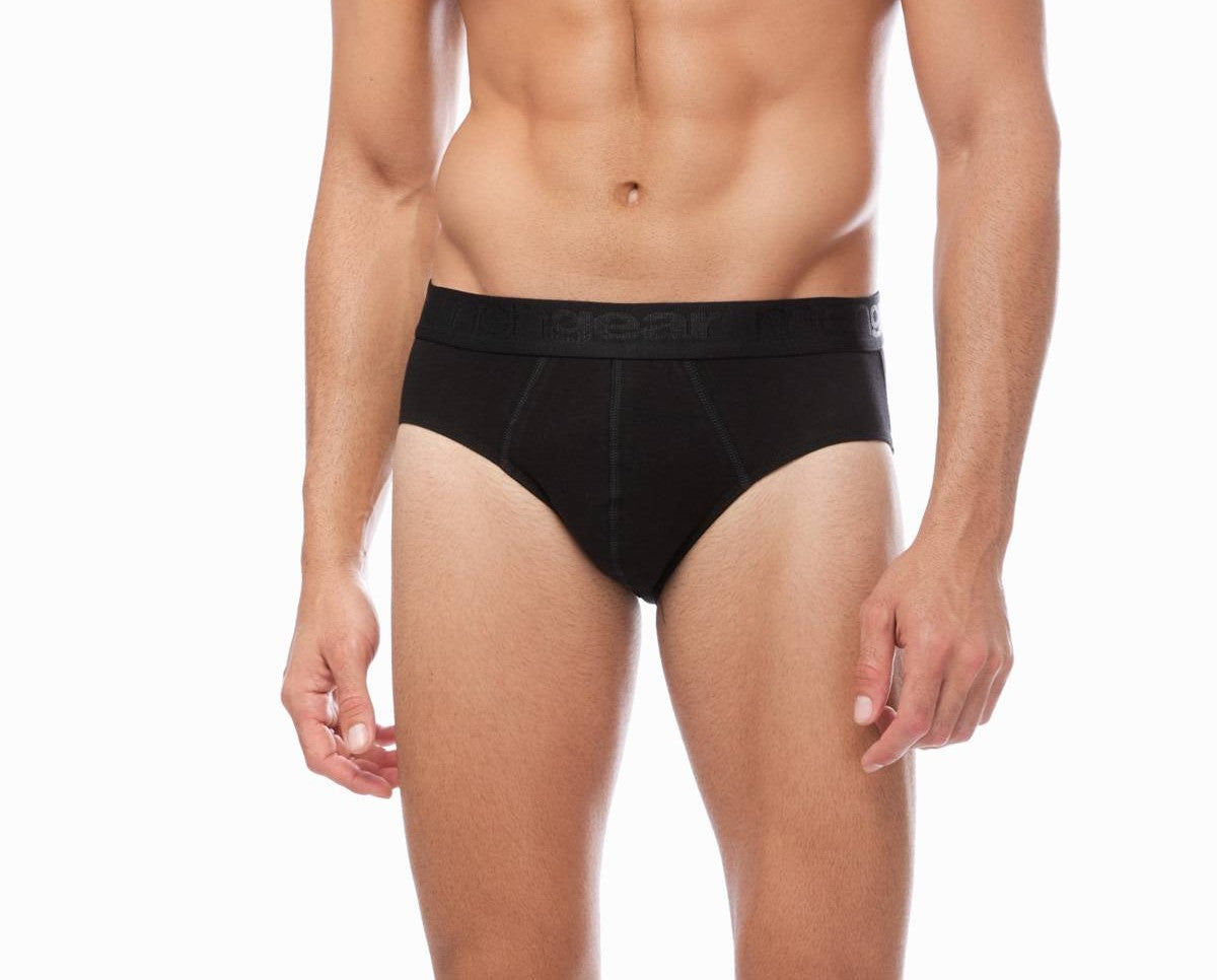 ΣΕΤ Δύο μαζί ανδρικό σλιπ Men slip mini brief mengear basic 2 PC BLACK #20521