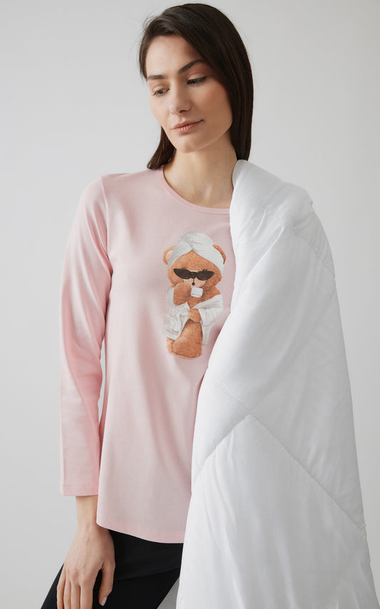 Minerva γυναικεία πιτζάμα βαμβάκι 100% Relax #52617