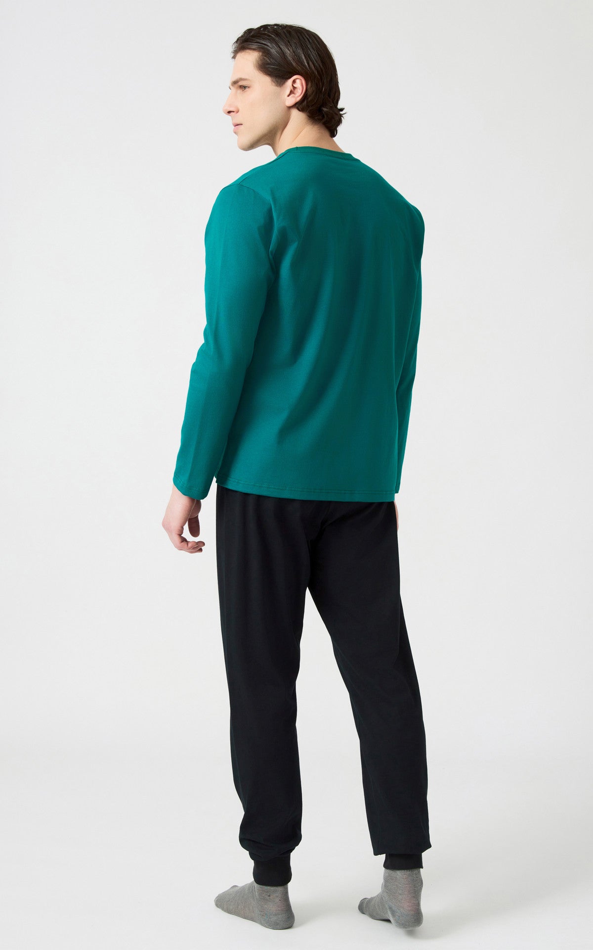 Minerva ανδρική χειμερινή πυζάμα από 100% βαμβάκι Beagles #71174