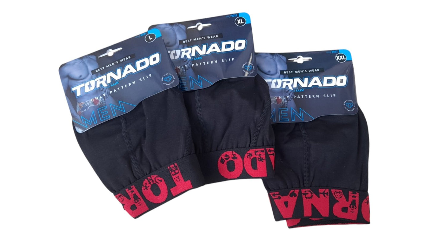 3-pack Μοντέρνο ανδρικό Σλιπ με εξωτερικό λάστιχο tornado #9022