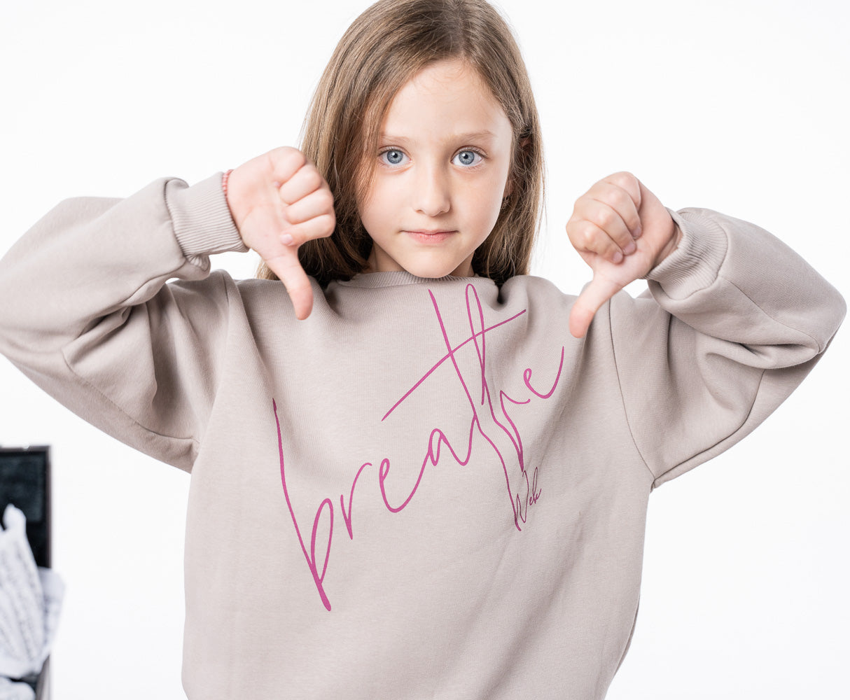 Φόρμα σετ για κορίτσι βαμβακερό φούτερ Nek Kids #125125