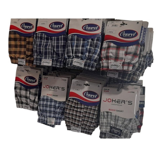4-pack Poplin Boxer ανδρικό σε ύφασμα βαμβακερό 100% ποπλίνα #P130