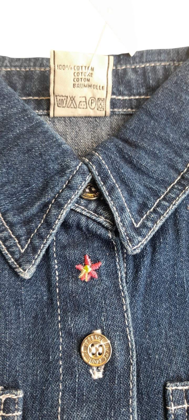 Jeens πουκάμισο για κορίτσι 100% βαμβ denim #success