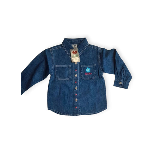 Jeens πουκάμισο για κορίτσι 100% βαμβ denim #success