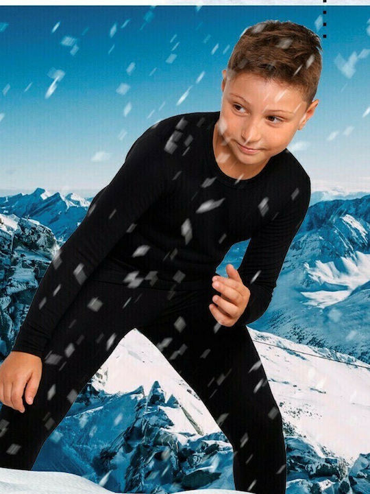 2-pack set Ισοθερμική thermal Unisex παιδική μπλούζα & κολάν #1280