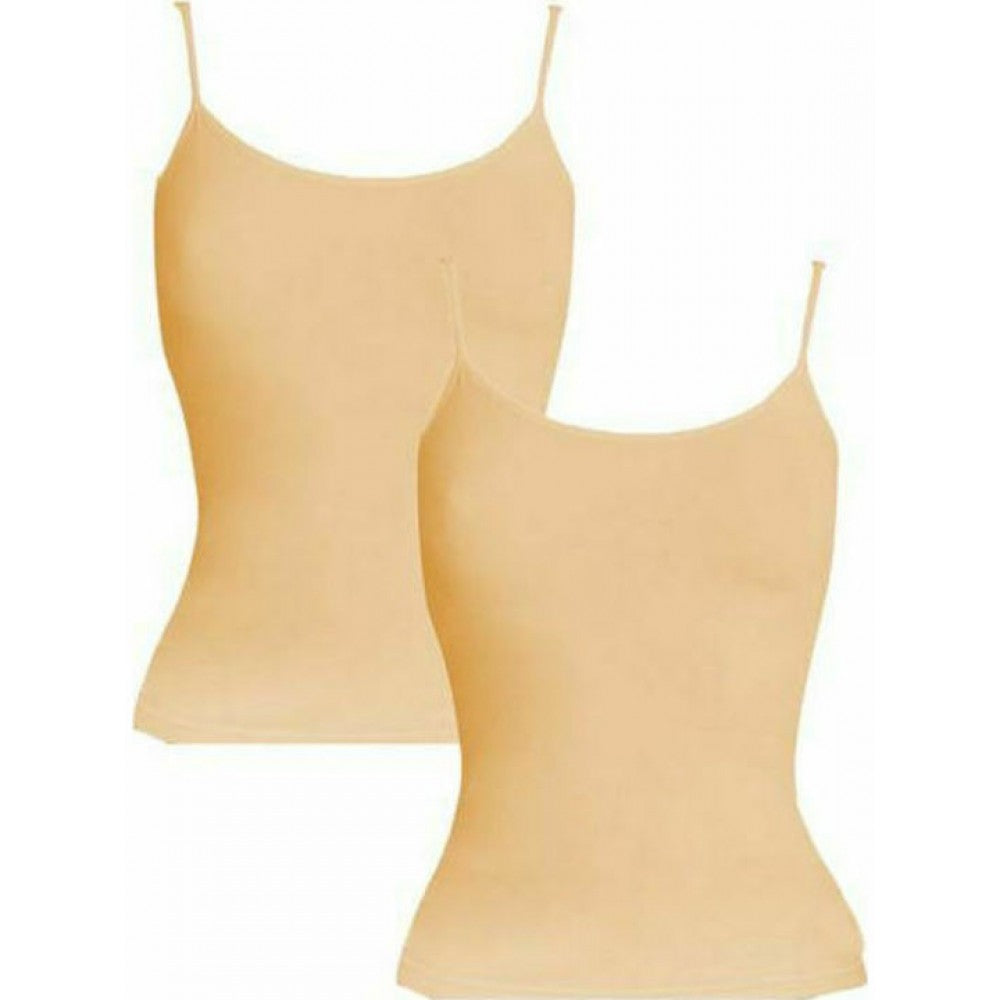 2-pack Γυναικείο Αμάνικο Φανελάκι Μπριτέλα με Σατέν Ρέλι 2τμχ #92201