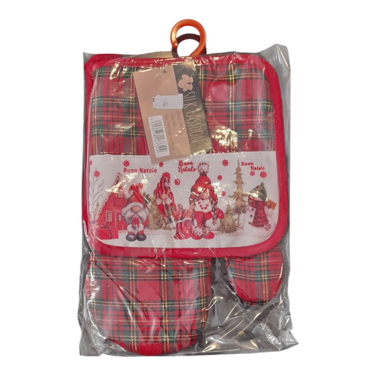 Christmas Σετ πιάστρα γάντι για την κουζίνα αντιθερμικά #0210