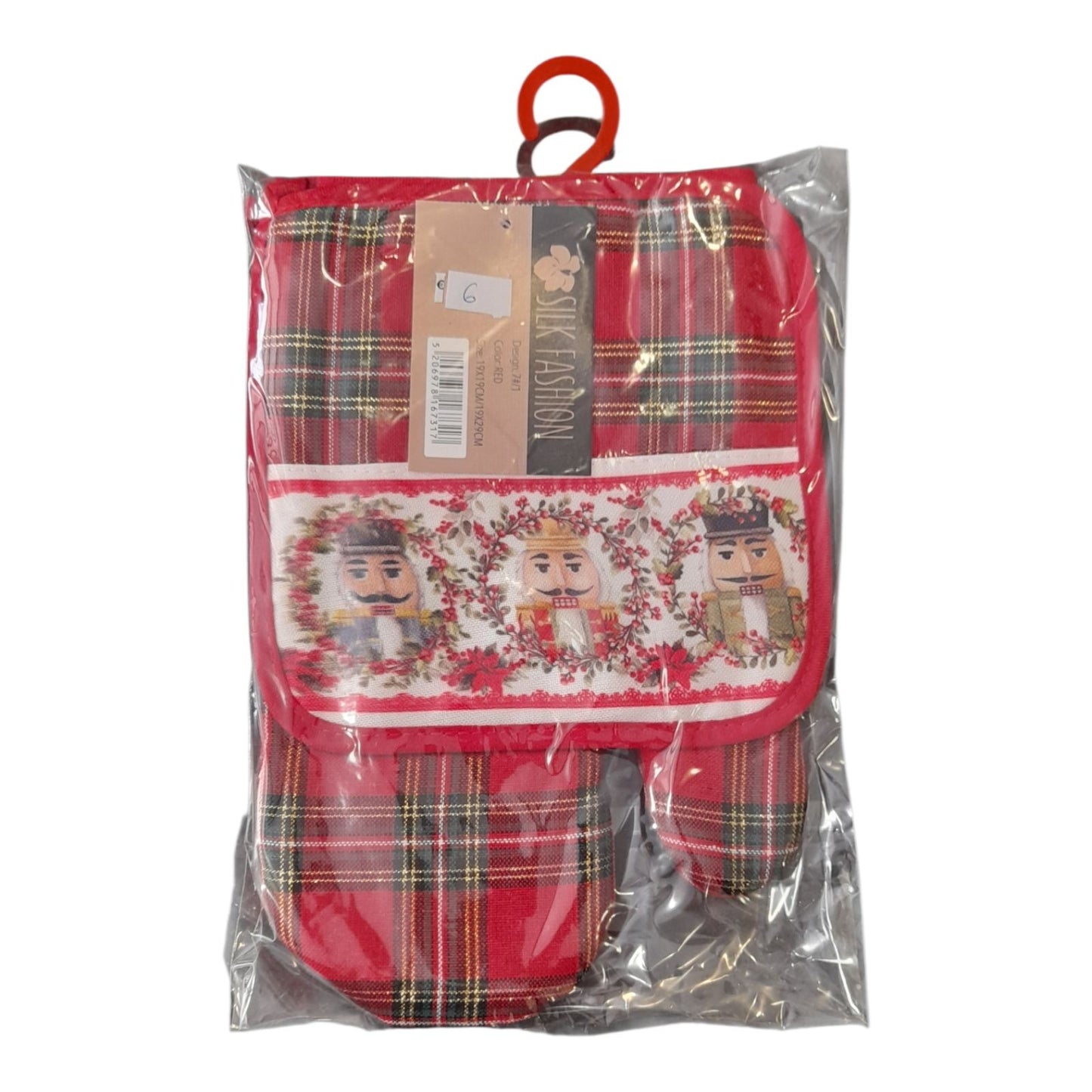 Christmas Σετ πιάστρα γάντι για την κουζίνα αντιθερμικά #0210