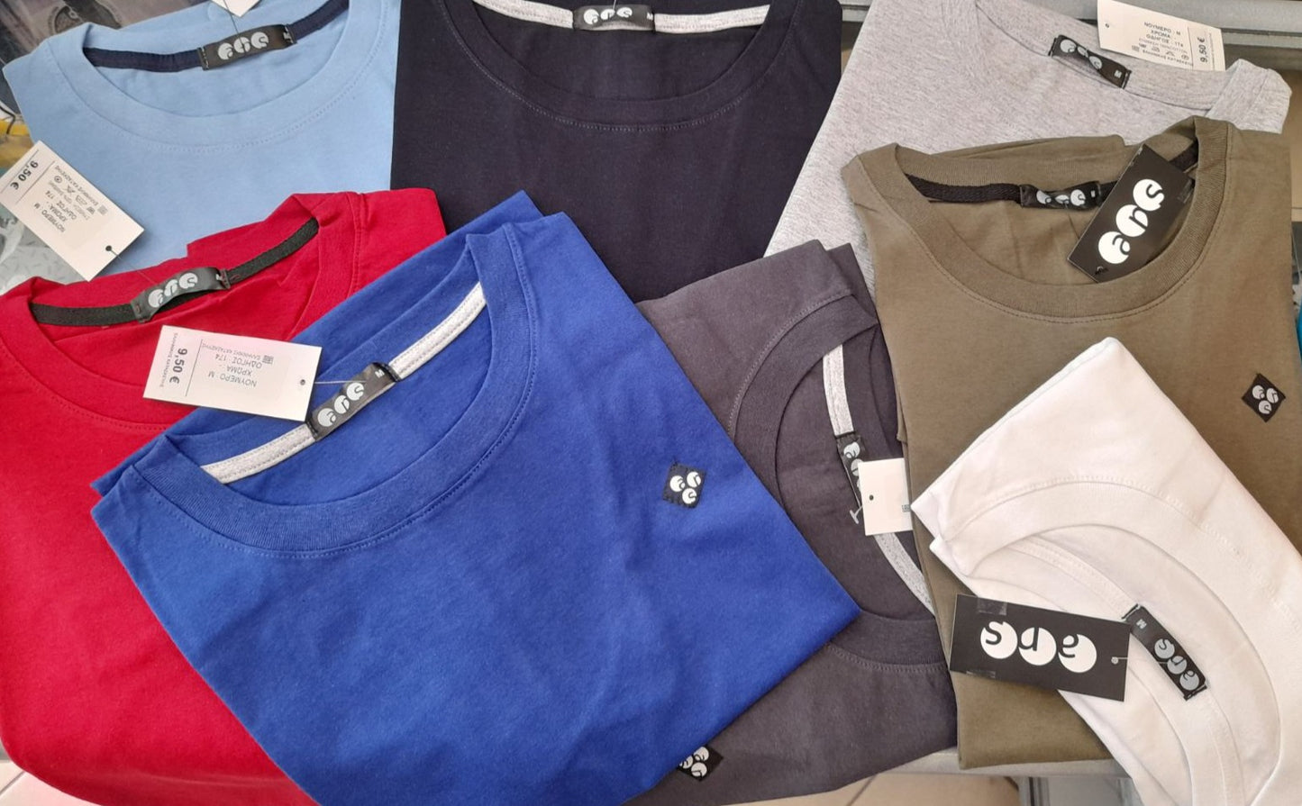 Μπλούζα με κοντό μανίκι μονόχρωμη 100% cotton #0174