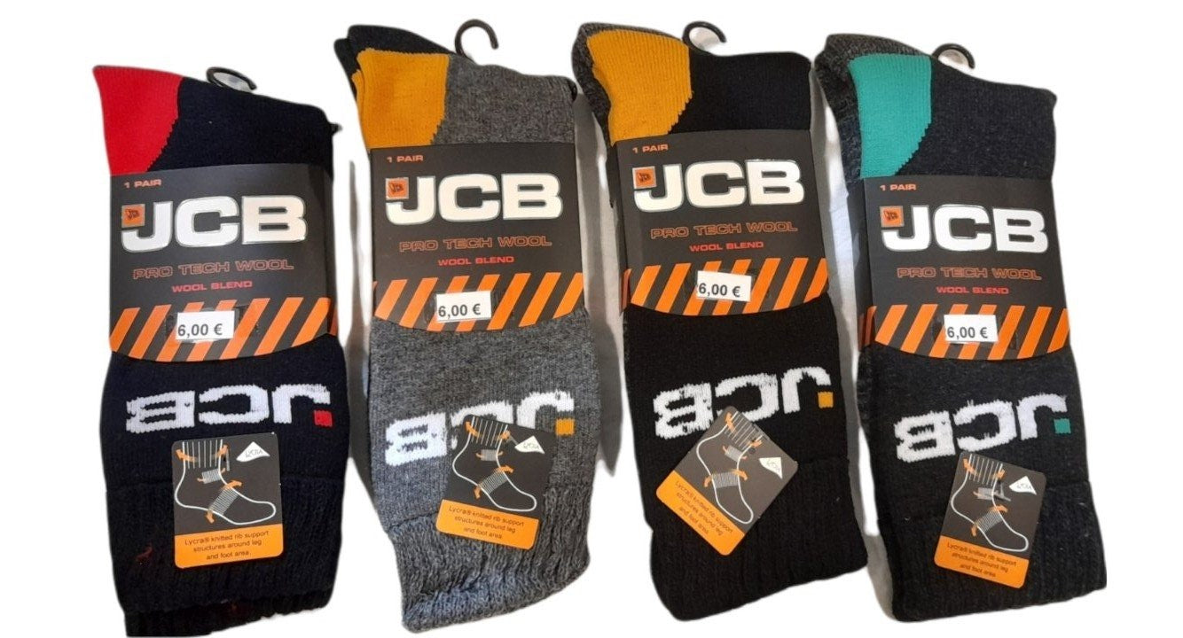 Μάλλινη ανδρική κάλτσα εργασίας χονδρή set 4-pack #JCB150