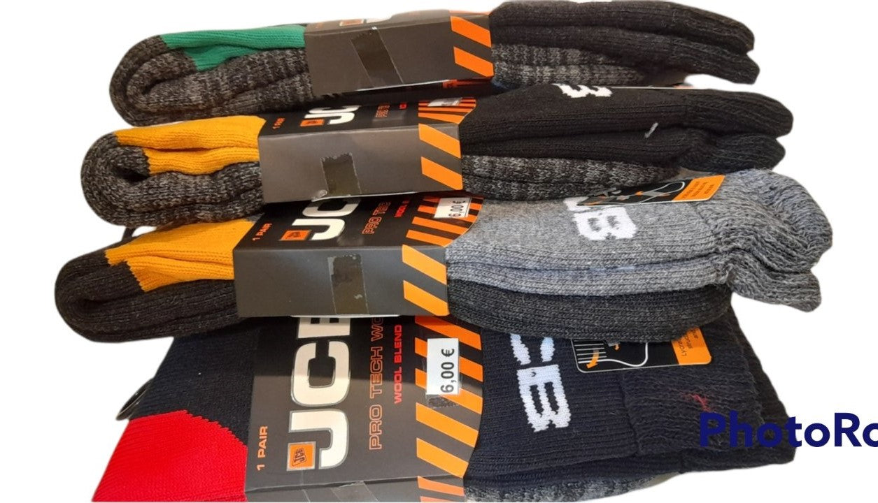 Μάλλινη ανδρική κάλτσα εργασίας χονδρή set 4-pack #JCB150