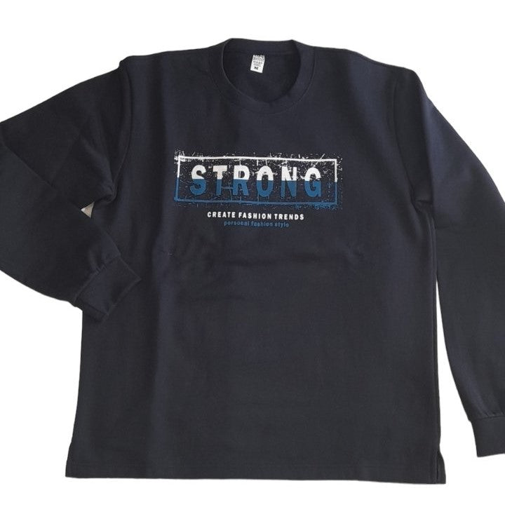Βαμβακερή φούτερ μπλούζα strong #175