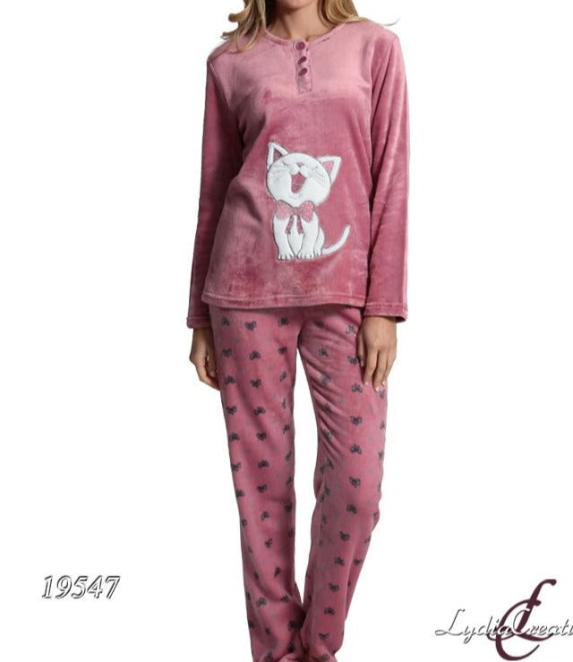 Fleece women pajamas νεανική & αφράτη #18543