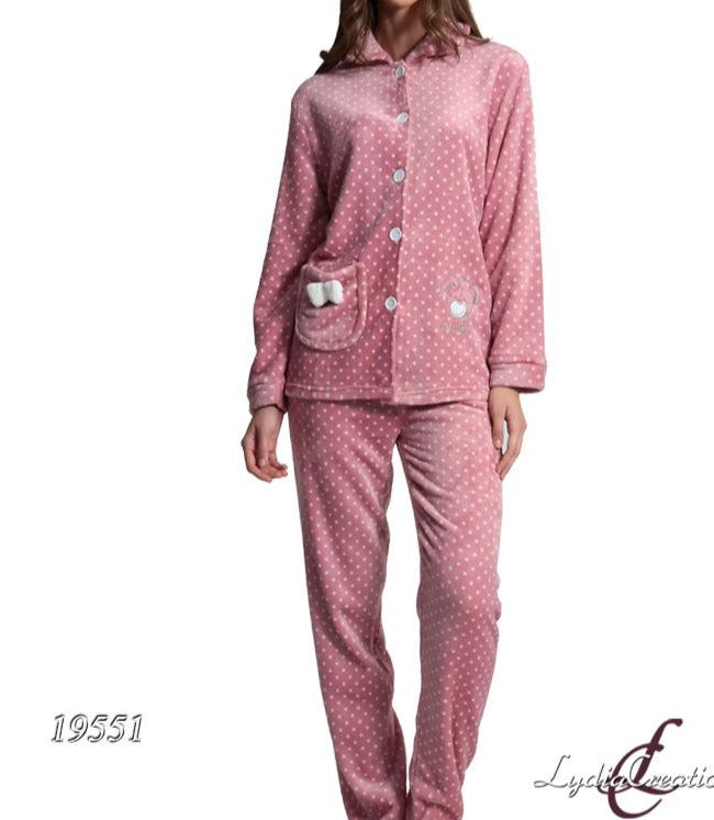 Fleece women pajamas νεανική & αφράτη #18543