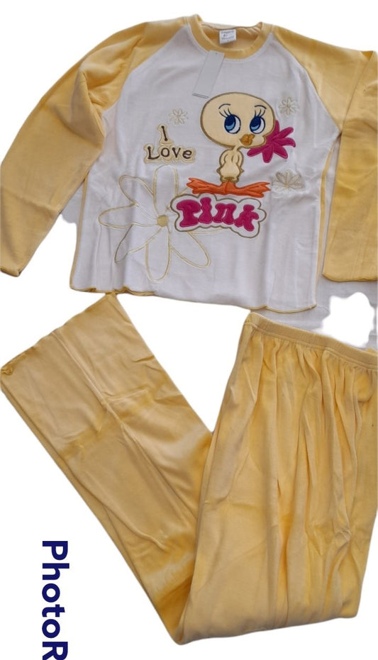 Νεανικό Set πιτζάμα βελούδο γυναικεία #2242