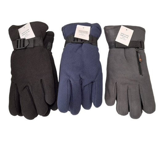 Ανδρικά γάντια Φλυς εξωτερικά και Φλυς επένδυση #4558