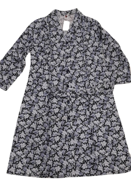 Κλασικό φόρεμα - Ρόμπα φανέλα βαμβακερό για μεγαλύτερες κυρίες #520161