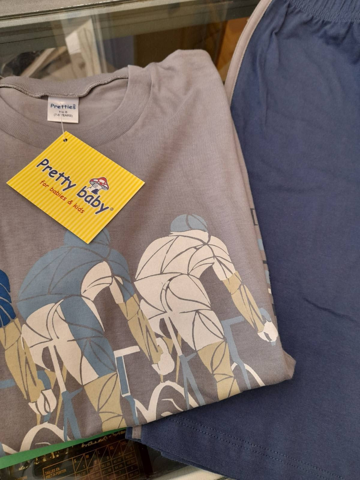 Σετ βαμβακερό αγόρι τύπωμα ποδηλάτες #63018