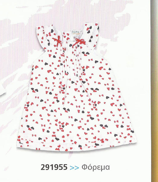Βρεφικό φόρεμα 3-12μηνών σε ύφασμα #9403