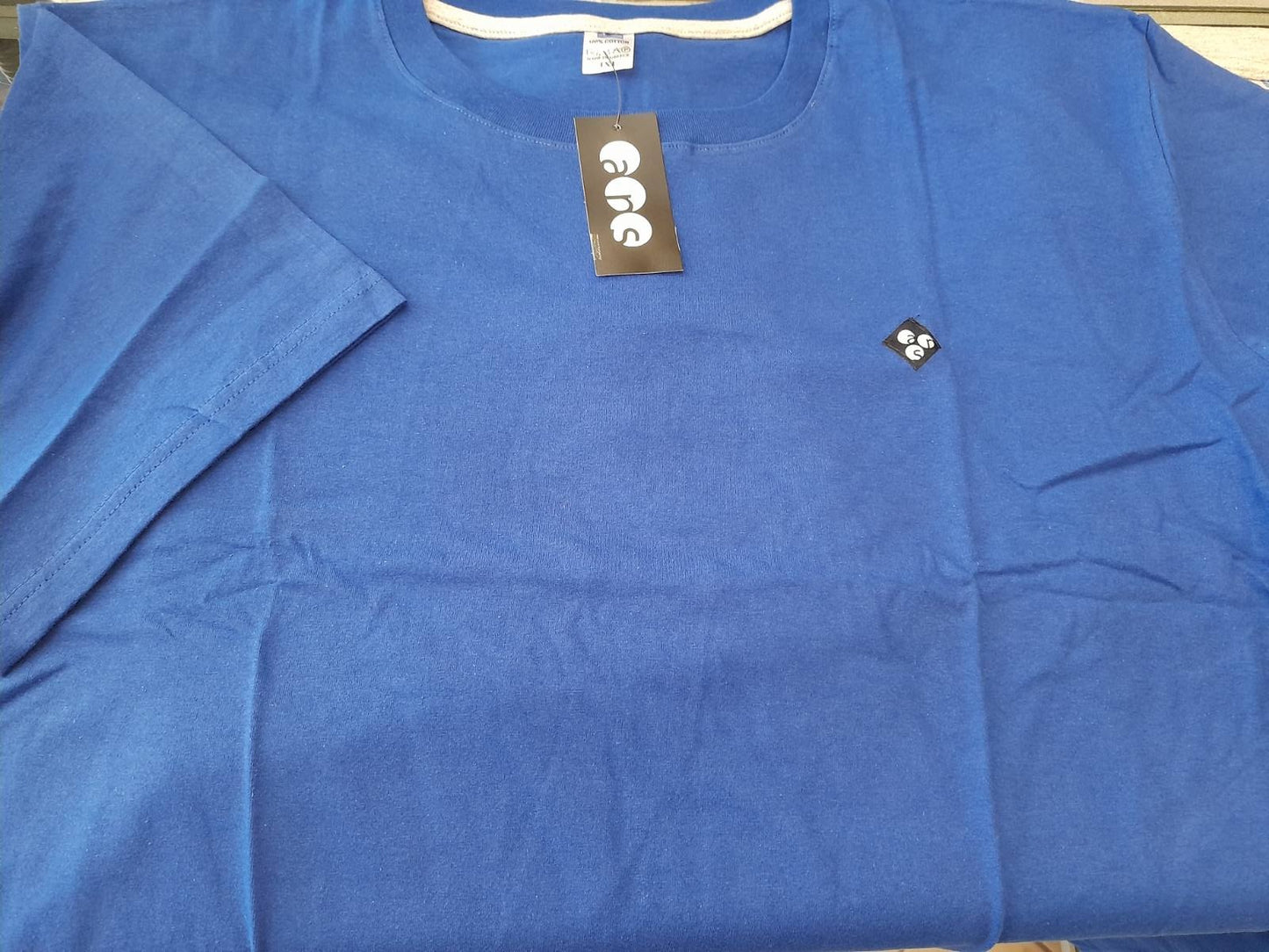 Μπλούζα με κοντό μανίκι μονόχρωμη 100% cotton #0174